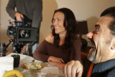 on set of Long Shot Louie