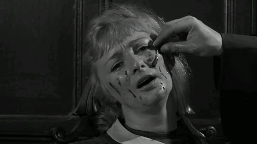 Lorna Hanson and Ronald Lewis in Mr. Sardonicus (1961)