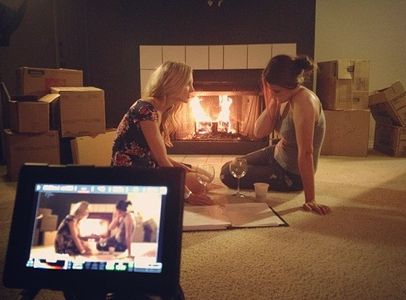 On the set of 