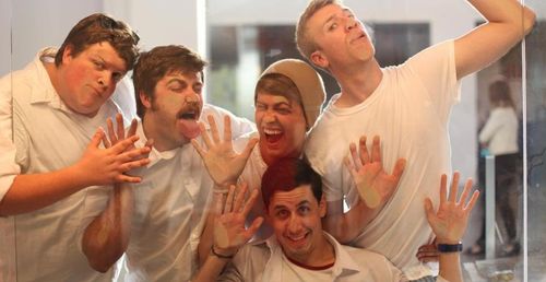 Roger Garcia III, Tyler Phillips, Peter Gilroy, Brock McKenzie, and Jacob Wysocki in Bath Boys Comedy (2011)