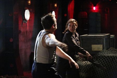 Patrick Robert Smith and Hayley Atwell in Agent Carter (2015)