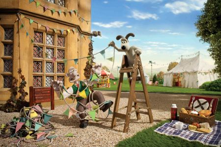 Nick Park and Peter Sallis at an event for The Curse of the Were-Rabbit (2005)