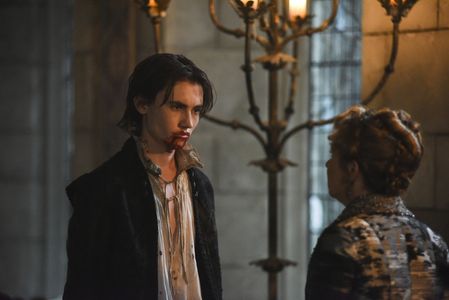Megan Follows and Spencer Macpherson in Reign (2013)