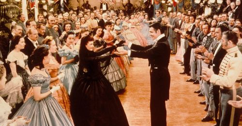 Clark Gable, Vivien Leigh, and Peaches Jackson in Gone with the Wind (1939)