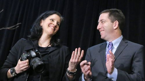 Laura Poitras and Glenn Greenwald