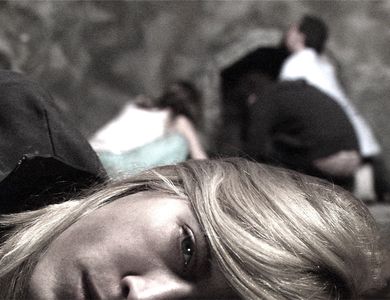 Lori Heuring, Joe Egender, Julian Rojas, and Lea Kohl in Hunger (2009)