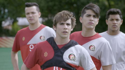 Juan David Penagos, Mariano González, Paulo Sánchez Lima, and Sebastián Athié in Once: Episodio 134 (2018)