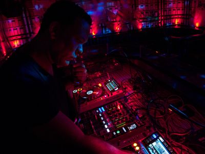 Spinning the Switch party at Sono NYC