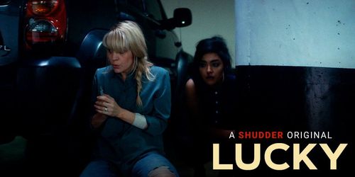 Yasmine Al-Bustami and Brea Grant in Lucky (2020)