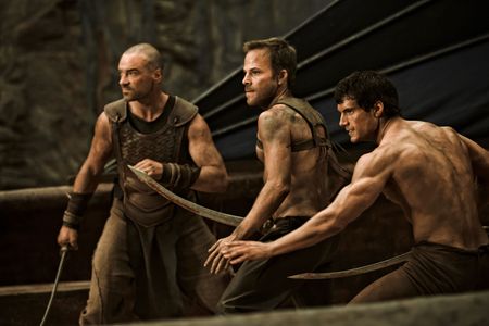 Stephen Dorff, Henry Cavill, and Alan Van Sprang in Immortals (2011)
