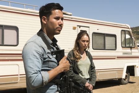 Alycia Debnam-Carey and Justin Rain in Fear the Walking Dead (2015)