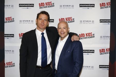 Ben Browder (Director & Max),and James Hallam (Producer & Co-writer) at Premiere of Bad Kids of Crestview Academy at St