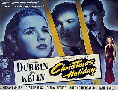 Gene Kelly, Deanna Durbin, Gladys George, Dean Harens, and Richard Whorf in Christmas Holiday (1944)