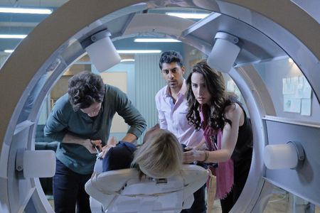 Allison Scagliotti, Ritesh Rajan, Kyle Harris, and Emma Ishta in Stitchers (2015)