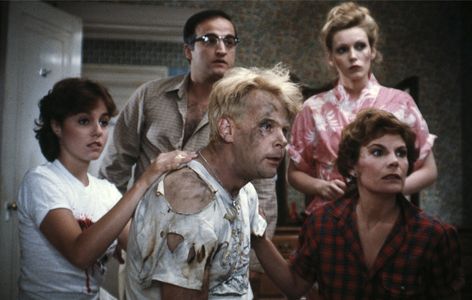 John Belushi, Dan Aykroyd, Cathy Moriarty, Lauren-Marie Taylor, and Kathryn Walker in Neighbors (1981)