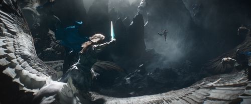 Cate Blanchett, Tessa Thompson, Jet Tranter, and Samantha Hopper in Thor: Ragnarok (2017)