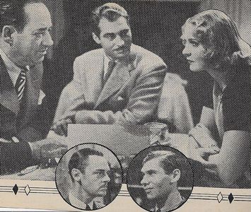 Jerome Cowan, Stanley Fields, Leonid Kinskey, Alan Marshal, and Anna Sten in Exile Express (1939)