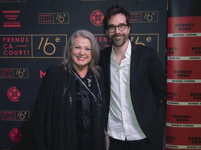 Ginette Reno & Martin Villeneuve at the 16th Prends ça court ! Gala on March 3rd, 2020