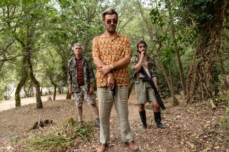 Albano Jerónimo, David Medeiros, and Mário Roberto in Turn of the Tide (2023)