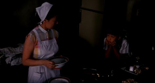 Nobuko Miyamoto and Mampei Ikeuchi in Tampopo (1985)