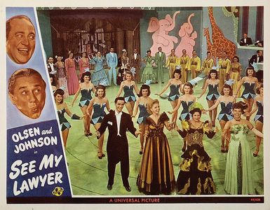 Carmen Amaya, Chic Johnson, Grace McDonald, Ole Olsen, and Lee Patrick in See My Lawyer (1945)