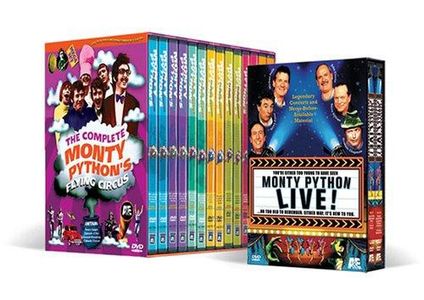 John Cleese, Terry Gilliam, Graham Chapman, Eric Idle, Terry Jones, and Michael Palin in Monty Python Live at the Hollyw