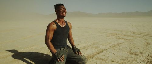 As Sgt. Lobo Katz, in Interstellar Civil War. Directed by Albert Pyun