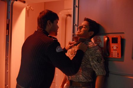 Mark Ghanimé and Meegwun Fairbrother in Helix (2014)