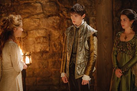 Megan Follows, Adelaide Kane, and Spencer Macpherson in Reign (2013)