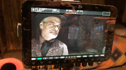 On the set of The Last Shoot Out