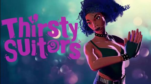 Christine’s character, Tyler, in Thirsty Sutiors.