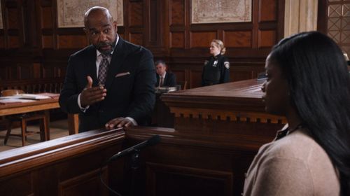 Michael Beach and Ashley Nicole Blake in Law & Order (1990)