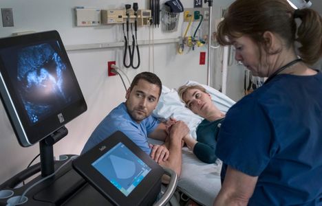 Ryan Eggold and Lisa O'Hare in New Amsterdam (2018)