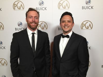 Tanner Kling and Chris Hanada at the 2017 PGA Awards