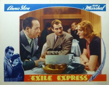 Stanley Fields, Alan Marshal, and Anna Sten in Exile Express (1939)