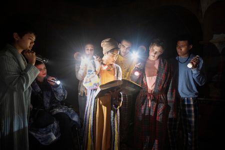 Ruth Codd, Annarah Cymone, Sauriyan Sapkota, Aya Furukawa, Iman Benson, William Chris Sumpter, and Igby Rigney in The Mi
