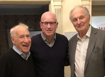 Alan Alda, Mel Brooks, and Kevin Salter