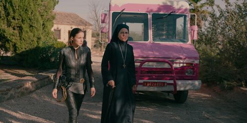 Sylvia De Fanti and Alba Baptista in Warrior Nun (2020)