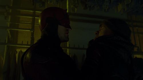Still of Charlie Cox and Alex Huynh in Daredevil (2016)
