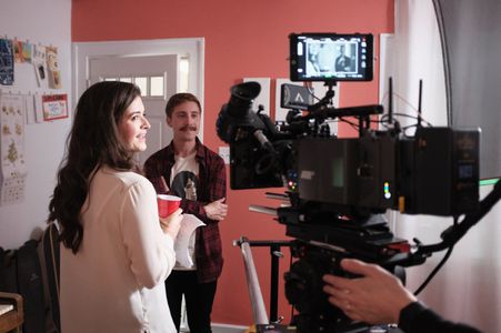 On set of It Happened One Weekend