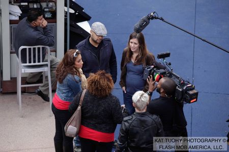 On the set of 