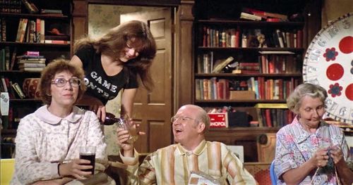 John Fiedler, Ceil Gabot, Deborah Richter, and Loretta Tupper in Midnight Madness (1980)