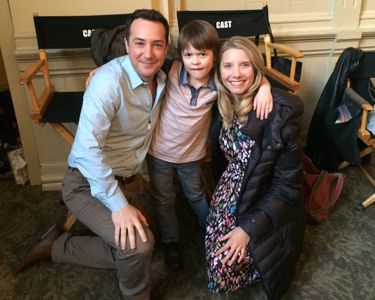 on the set of 