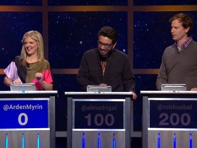 Arden Myrin, Rob Huebel, and Al Madrigal in @midnight (2013)