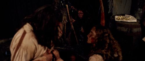 Tom Gore, Kelly Lynn Reiter, and Karina Simonis in Broken Swords: The Last in Line (2018)