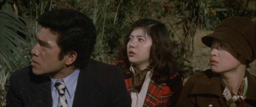 Masaaki Daimon, Hiromi Matsushita, and Reiko Tajima in Godzilla vs. Mechagodzilla (1974)