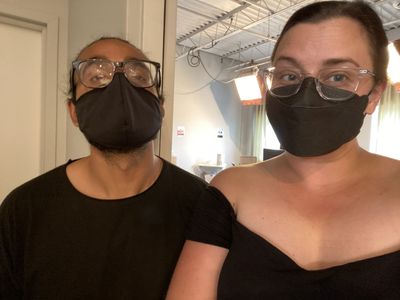 Behind the scenes on set for 'Strangers in a Room' with Director Andre Rehal