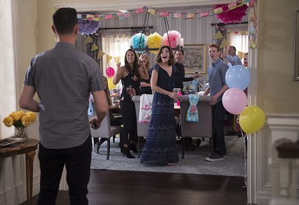 Thomas Sadoski, Hunter King, Betsy Brandt, Dan Bakkedahl, Angelique Cabral, Holly J. Barrett, and Niall Cunningham in Li