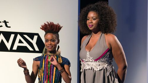 Batani-Khalfani and Jazzmine Carthon in Project Runway (2004)
