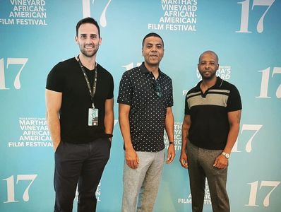 with HBO Best Feature winner UNARMED MAN co-star Shaun Woodland and writer/director Harold Jackson III at the Martha's V